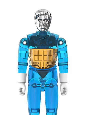 Image of Micronauts ReAction+ Time Traveler (Translucent Blue) Action Figure