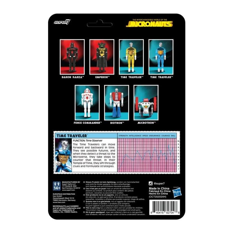 Micronauts ReAction+ Time Traveler (Translucent Blue) Action Figure Gallery Image 5