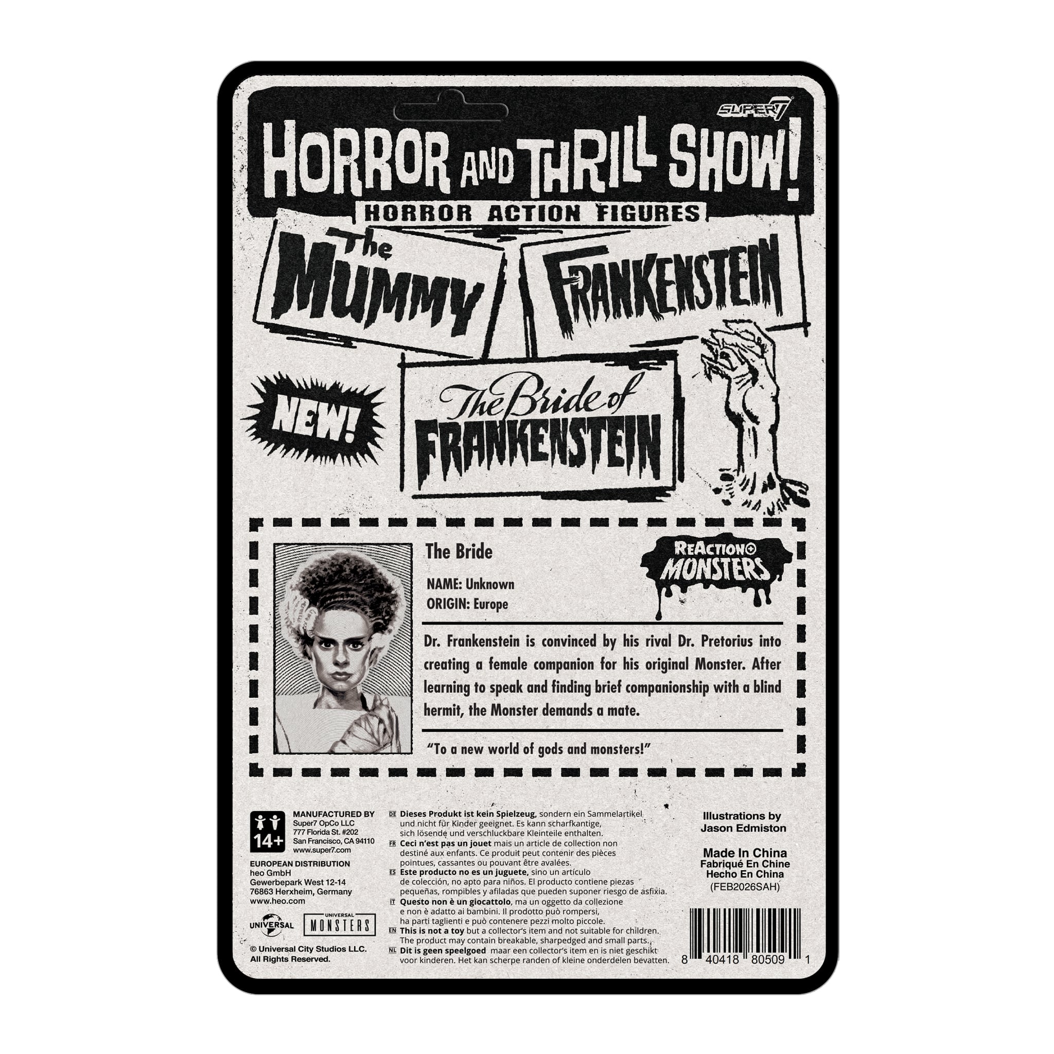 Universal Monsters ReAction+ The Bride of Frankenstein Action Figure Gallery Image 6