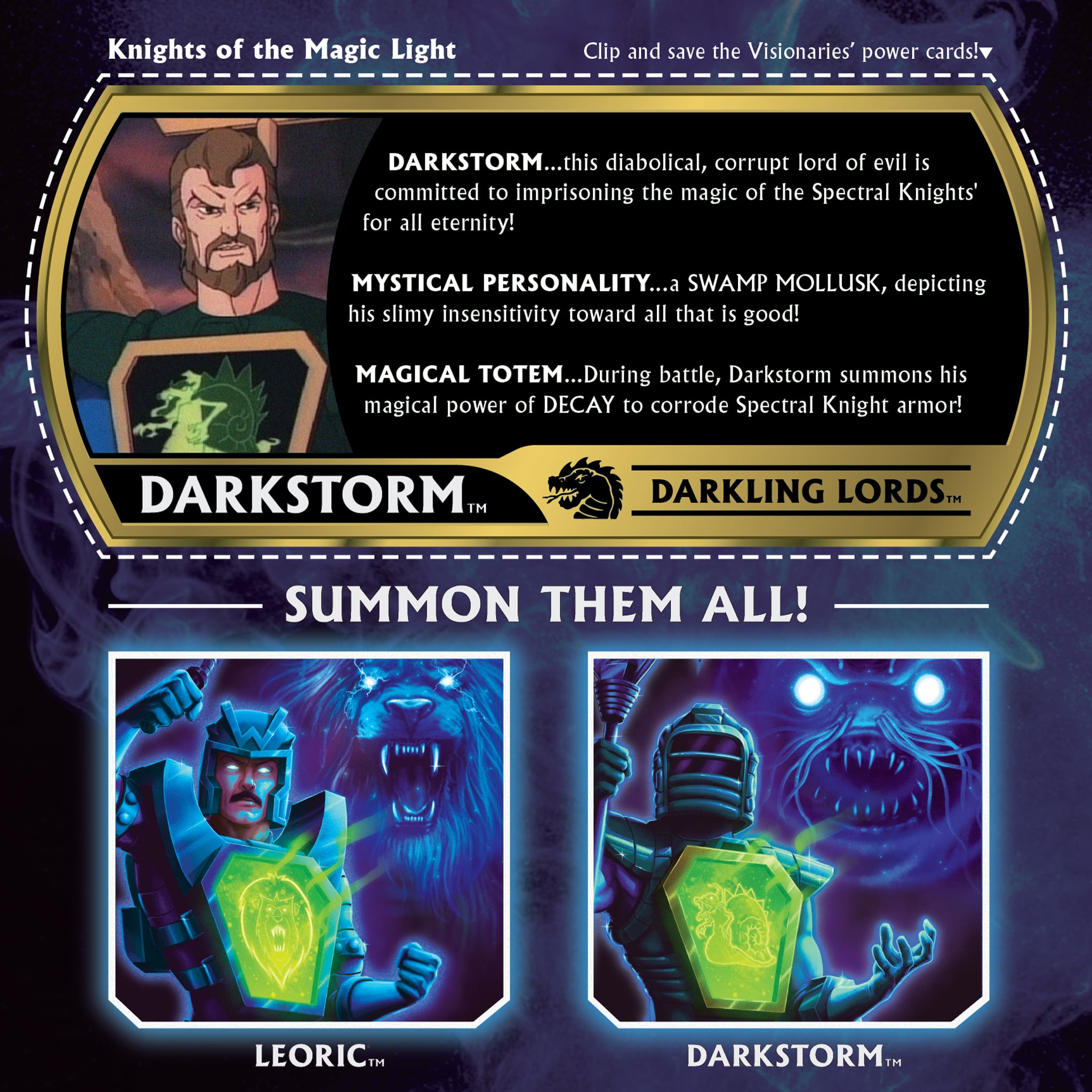 Visionaries: Knights of the Magical Light ReAction+ Darkstorm Action Figure Gallery Image 7