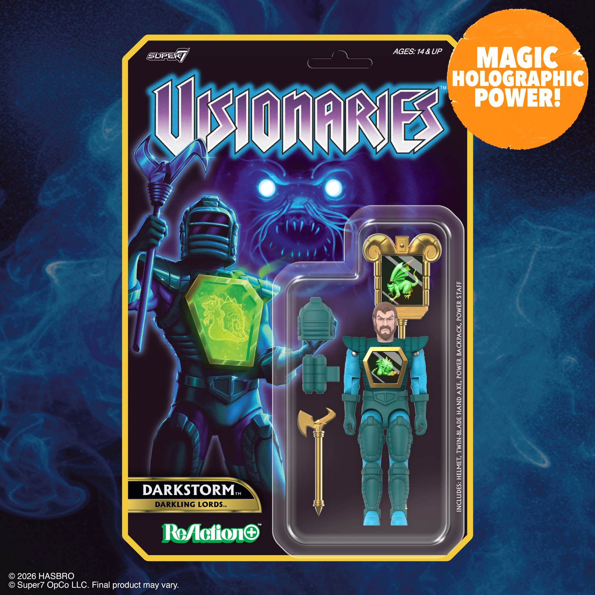 Visionaries: Knights of the Magical Light ReAction+ Darkstorm Action Figure Gallery Image 4