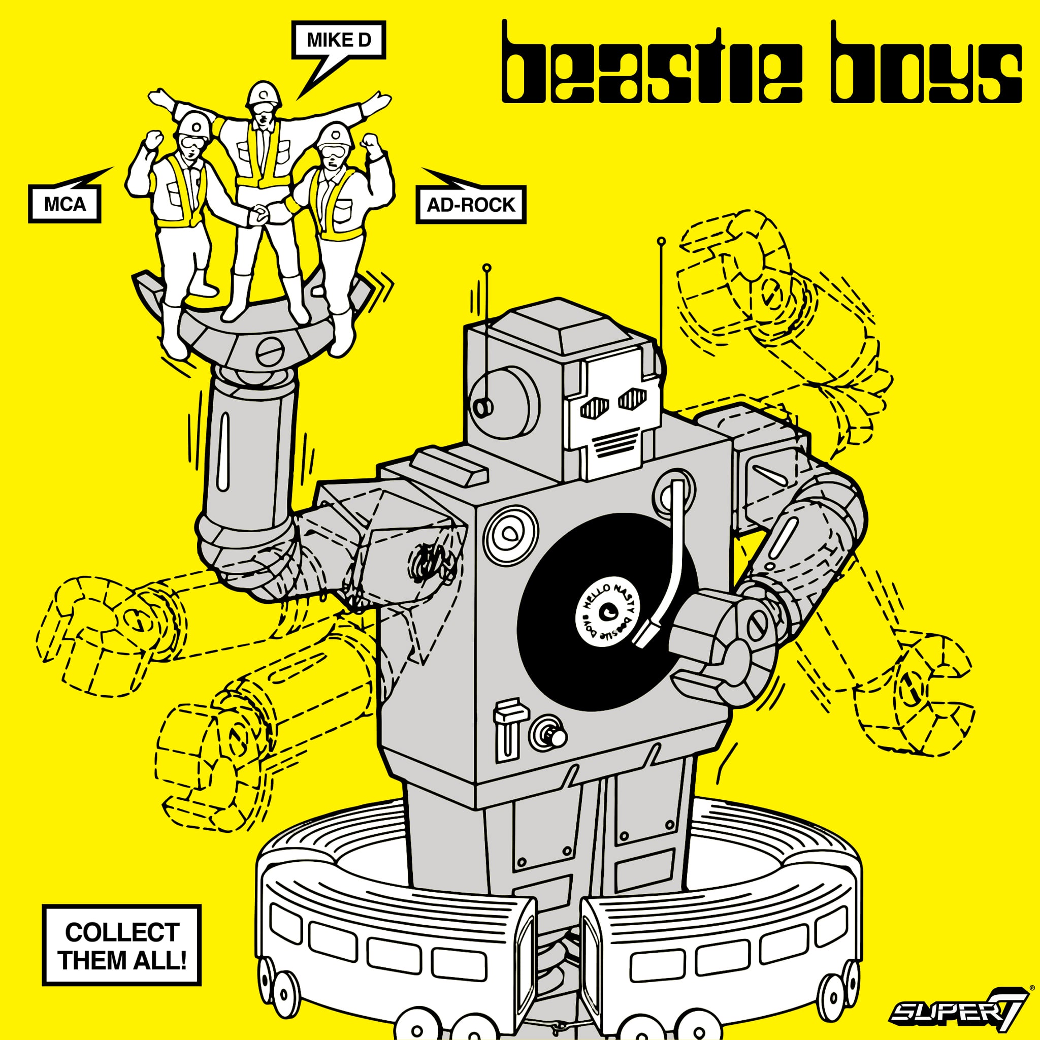 Beastie Boys ReAction MCA (Intergalactic Crossing Guard) Figure Gallery Image 9
