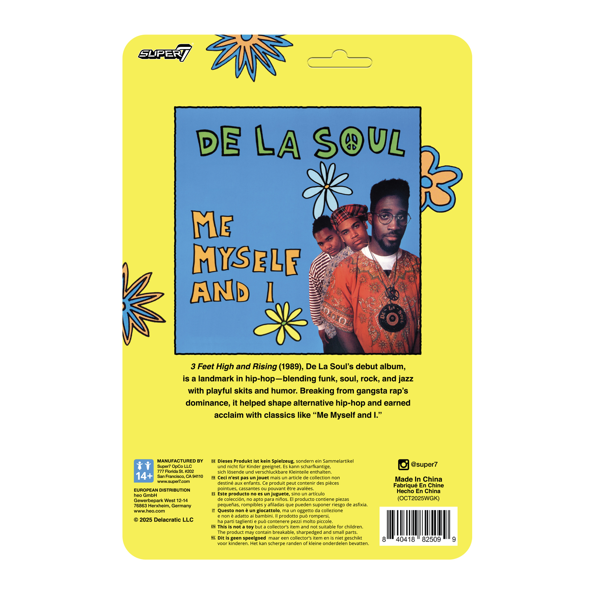 De La Soul ReAction David "Trugoy the Dove" Jolicoeur (Me, Myself & I) Figure Gallery Image 5