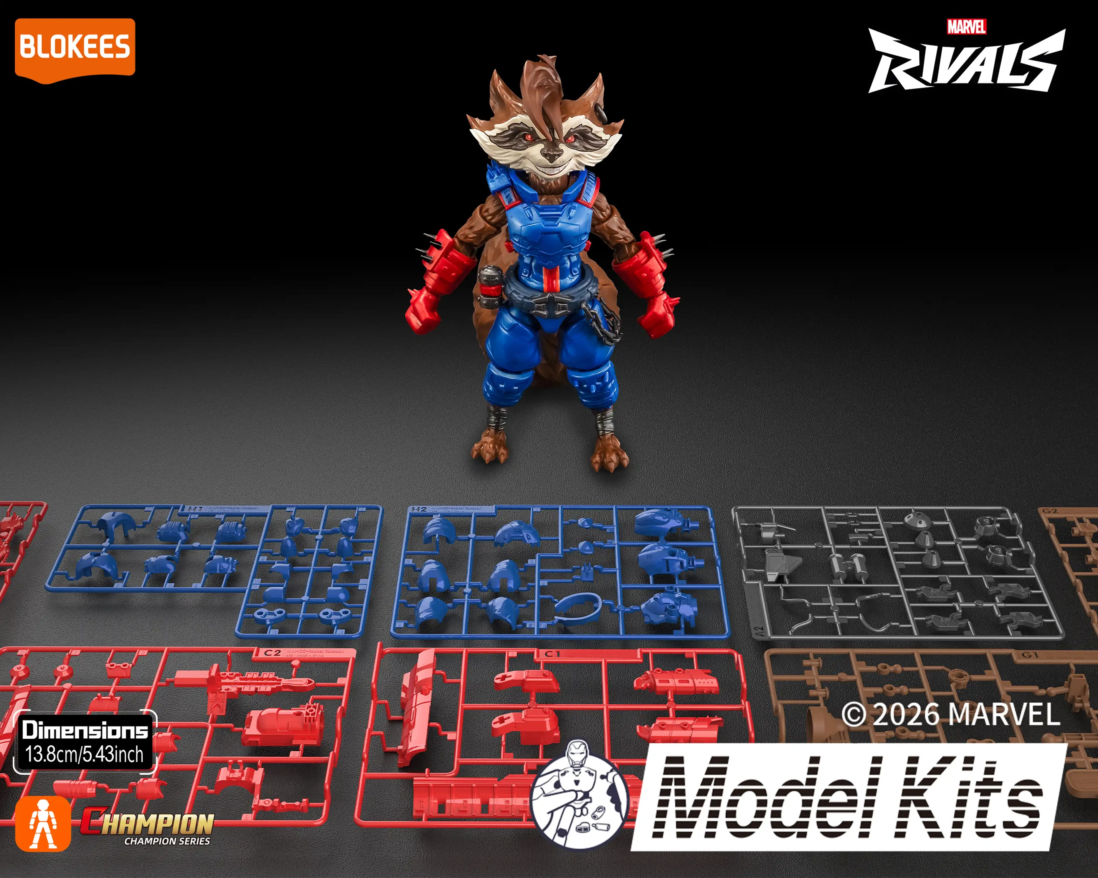 Marvel Rivals Champion Class CC08 Rocket Raccoon Model Kit Gallery Image 10