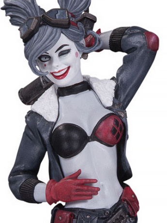 DC Comics Harley Quinn Red White & Black Statue Gallery Image 2