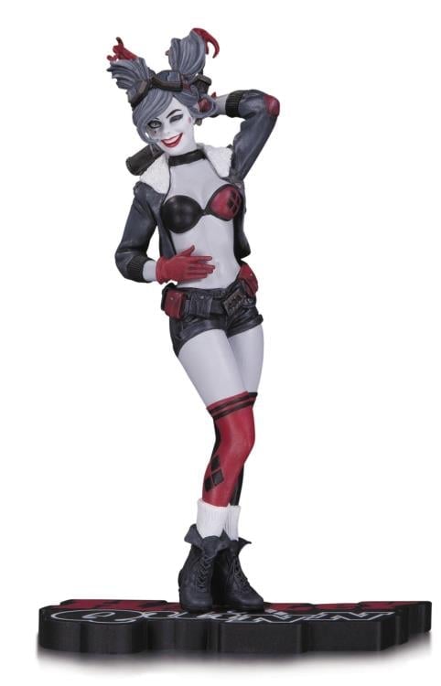 DC Comics Harley Quinn Red White & Black Statue Gallery Image 3