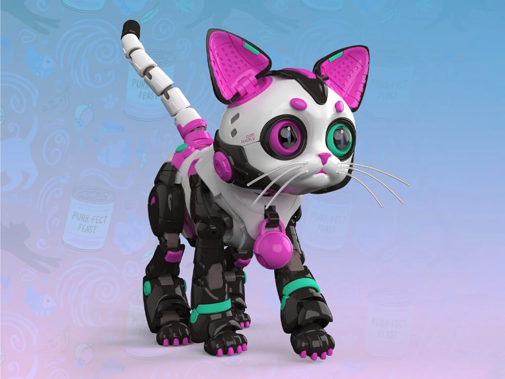 Cyber Zoo Cat28-A (White and Black Ver.) Limited Edition Action Figure Gallery Image 1