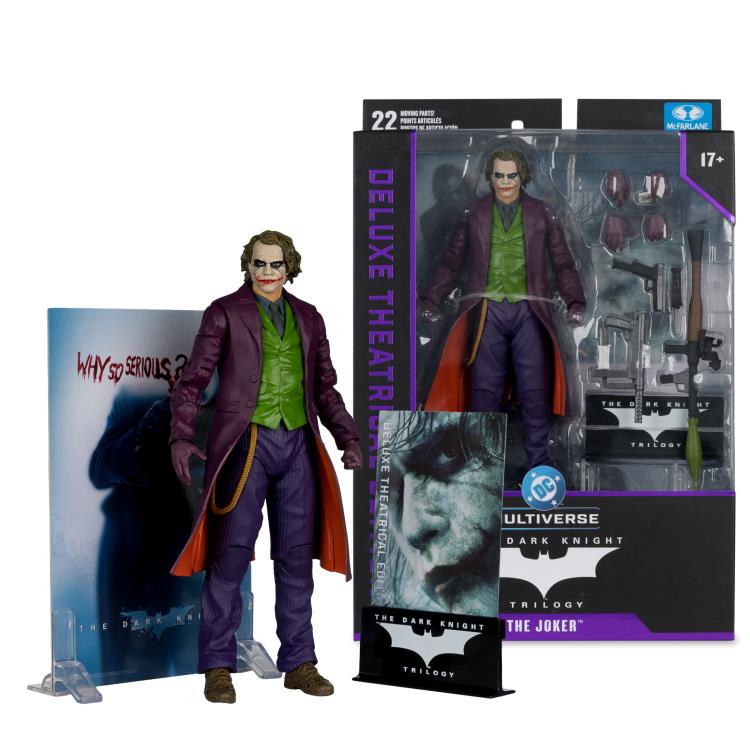 The Dark Knight DC Multiverse The Joker (Deluxe Theatrical Edition) Action Figure Gallery Image 12