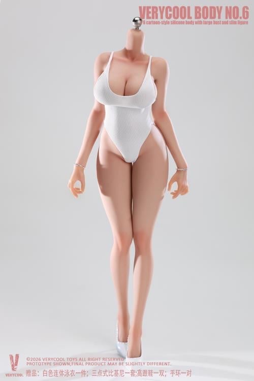 Female Body No.6 Voluptuous Physique (Ver. C) 1/6 Scale Silicone Body Gallery Image 21