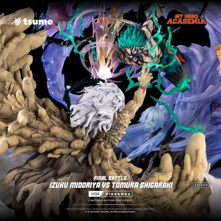 My Hero Academia HQS Dioramax Izuku Midoriya vs. Tomura Shigaraki (Final Battle Ver.) 1/4 Scale Limited Edition Statue Gallery Image 29