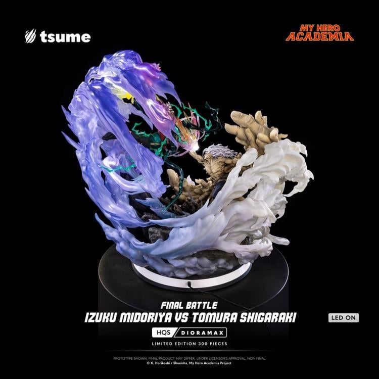 My Hero Academia HQS Dioramax Izuku Midoriya vs. Tomura Shigaraki (Final Battle Ver.) 1/4 Scale Limited Edition Statue Gallery Image 9