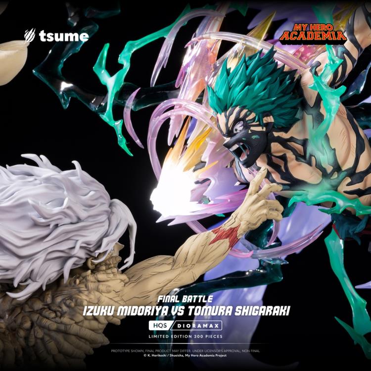 My Hero Academia HQS Dioramax Izuku Midoriya vs. Tomura Shigaraki (Final Battle Ver.) 1/4 Scale Limited Edition Statue Gallery Image 17