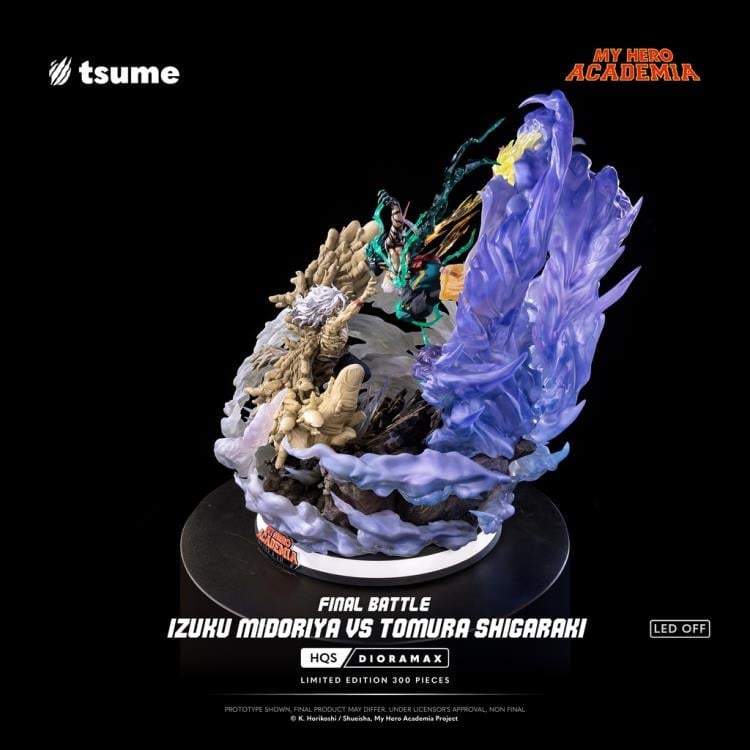My Hero Academia HQS Dioramax Izuku Midoriya vs. Tomura Shigaraki (Final Battle Ver.) 1/4 Scale Limited Edition Statue Gallery Image 7
