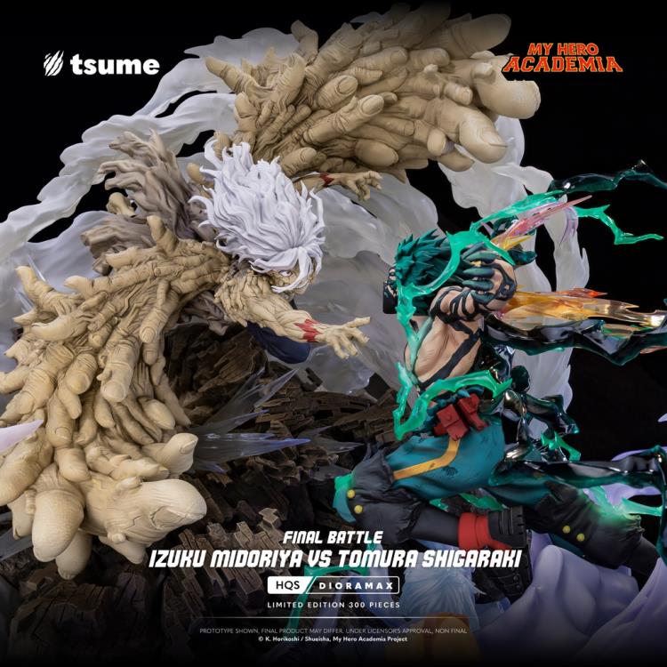 My Hero Academia HQS Dioramax Izuku Midoriya vs. Tomura Shigaraki (Final Battle Ver.) 1/4 Scale Limited Edition Statue Gallery Image 19