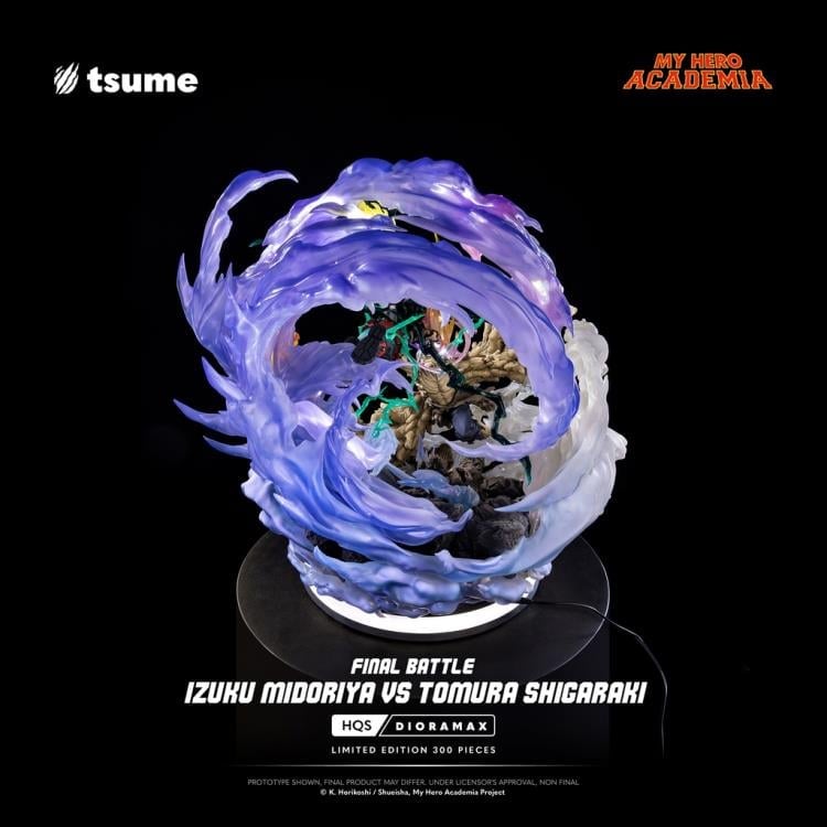 My Hero Academia HQS Dioramax Izuku Midoriya vs. Tomura Shigaraki (Final Battle Ver.) 1/4 Scale Limited Edition Statue Gallery Image 10