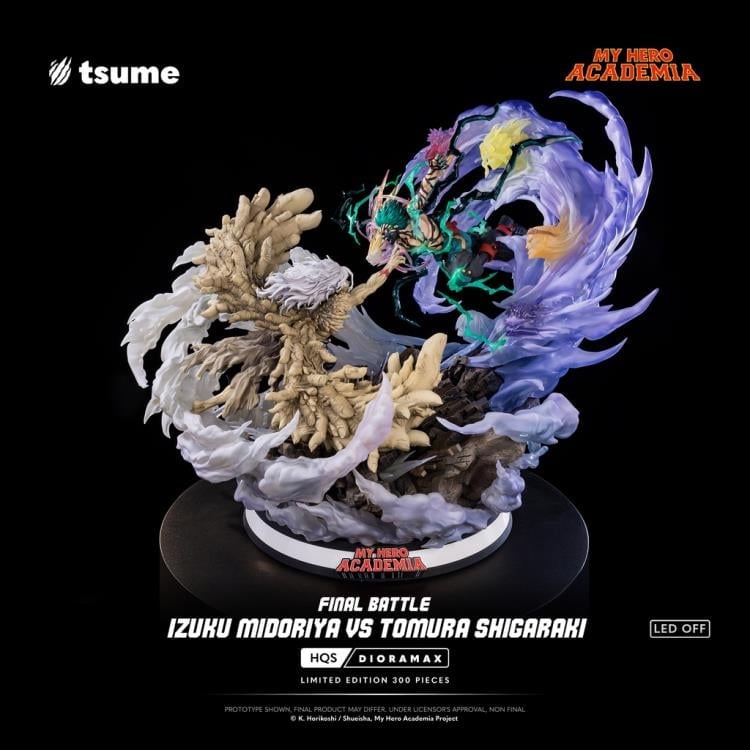 My Hero Academia HQS Dioramax Izuku Midoriya vs. Tomura Shigaraki (Final Battle Ver.) 1/4 Scale Limited Edition Statue Gallery Image 5