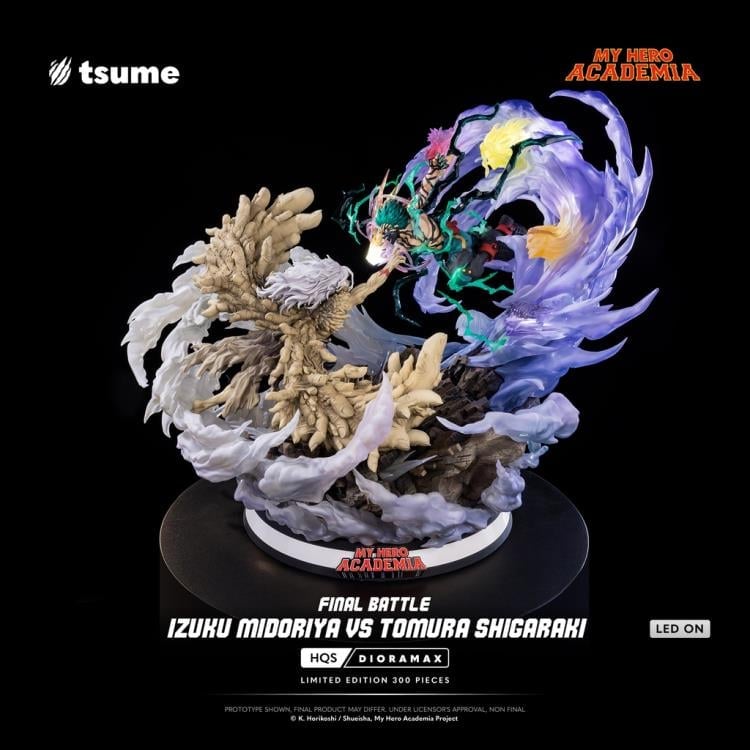 My Hero Academia HQS Dioramax Izuku Midoriya vs. Tomura Shigaraki (Final Battle Ver.) 1/4 Scale Limited Edition Statue Gallery Image 3
