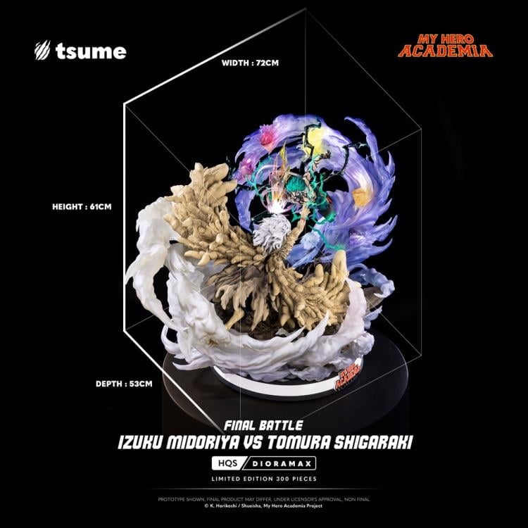 My Hero Academia HQS Dioramax Izuku Midoriya vs. Tomura Shigaraki (Final Battle Ver.) 1/4 Scale Limited Edition Statue Gallery Image 30