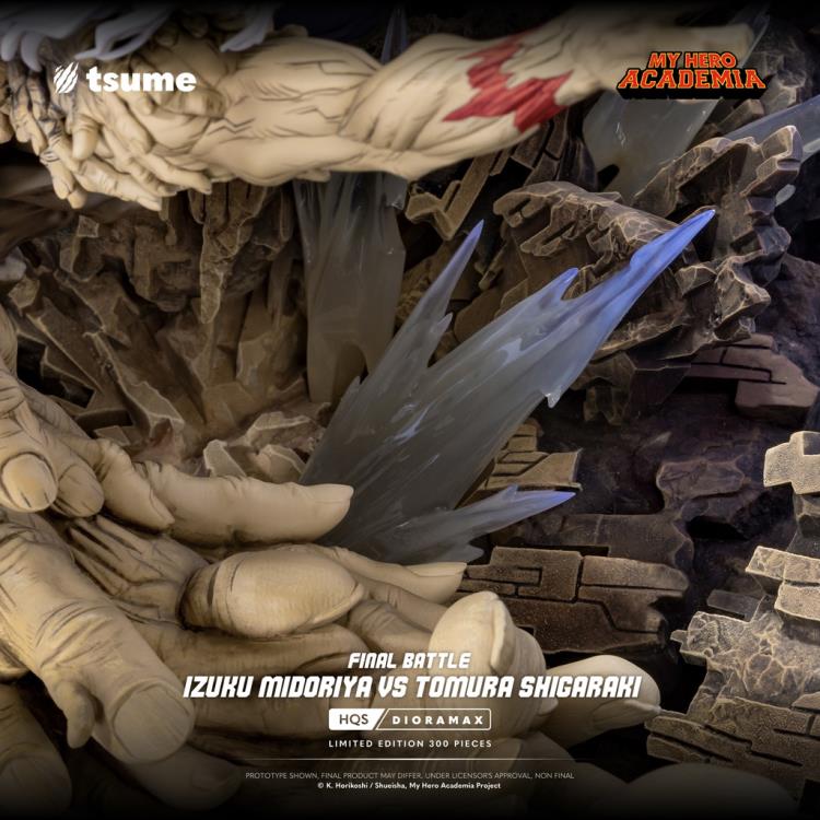 My Hero Academia HQS Dioramax Izuku Midoriya vs. Tomura Shigaraki (Final Battle Ver.) 1/4 Scale Limited Edition Statue Gallery Image 20