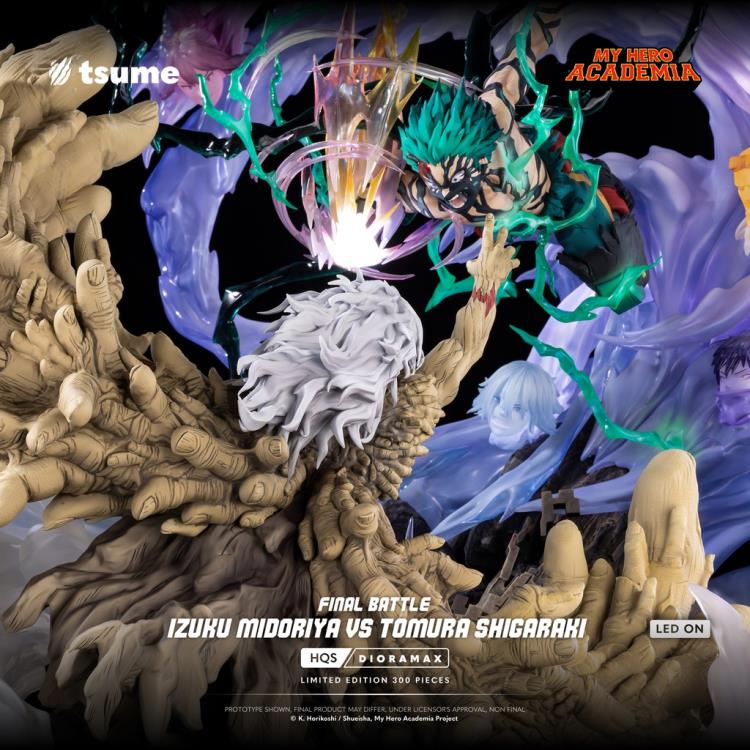 My Hero Academia HQS Dioramax Izuku Midoriya vs. Tomura Shigaraki (Final Battle Ver.) 1/4 Scale Limited Edition Statue Gallery Image 28