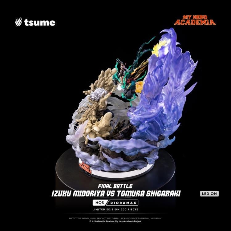 My Hero Academia HQS Dioramax Izuku Midoriya vs. Tomura Shigaraki (Final Battle Ver.) 1/4 Scale Limited Edition Statue Gallery Image 6