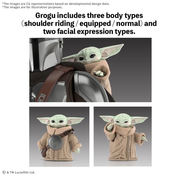 Star Wars: The Mandalorian and Grogu The Mandalorian and Grogu 1/12 Scale Model Kit Set Gallery Image 4