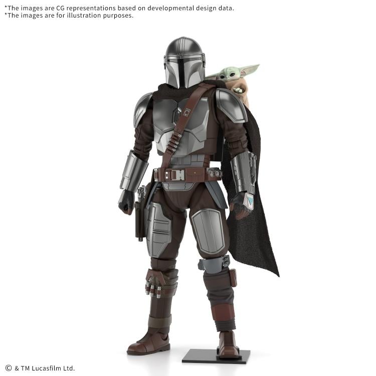 Star Wars: The Mandalorian and Grogu The Mandalorian and Grogu 1/12 Scale Model Kit Set Gallery Image 3