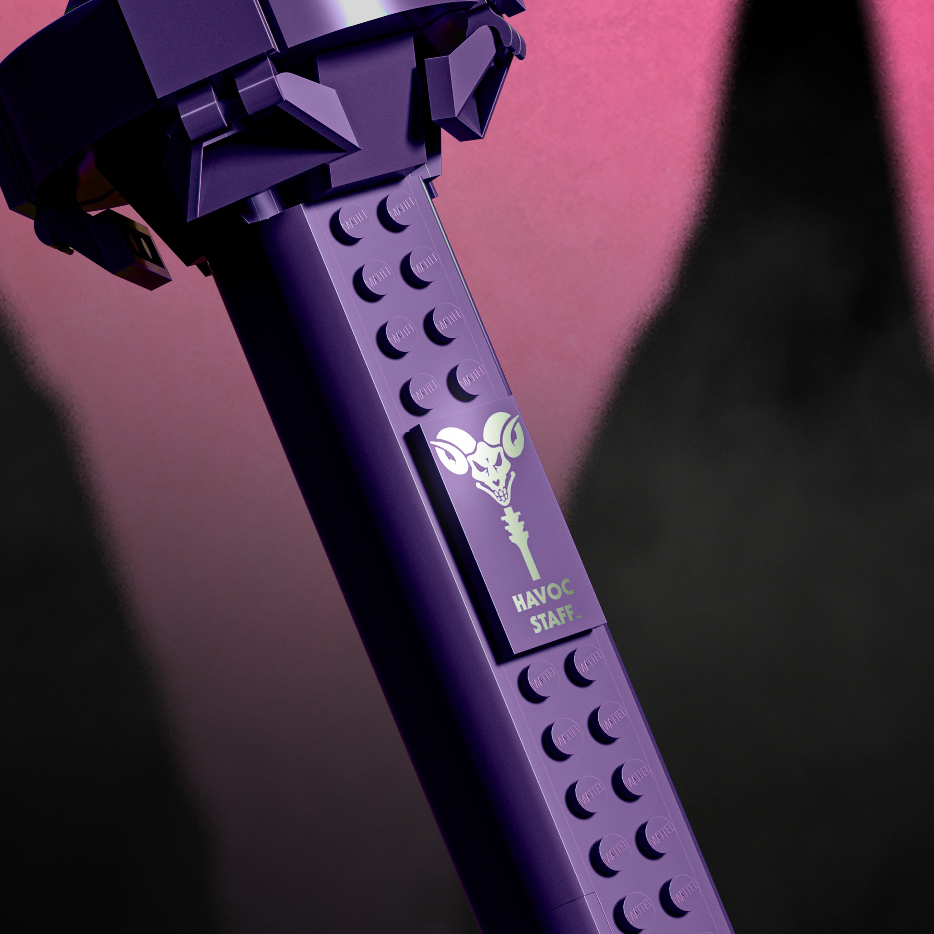 Masters of the Universe Brick Shop Skeletor Havoc Staff 1/2 Scale Replica Building Set Gallery Image 5