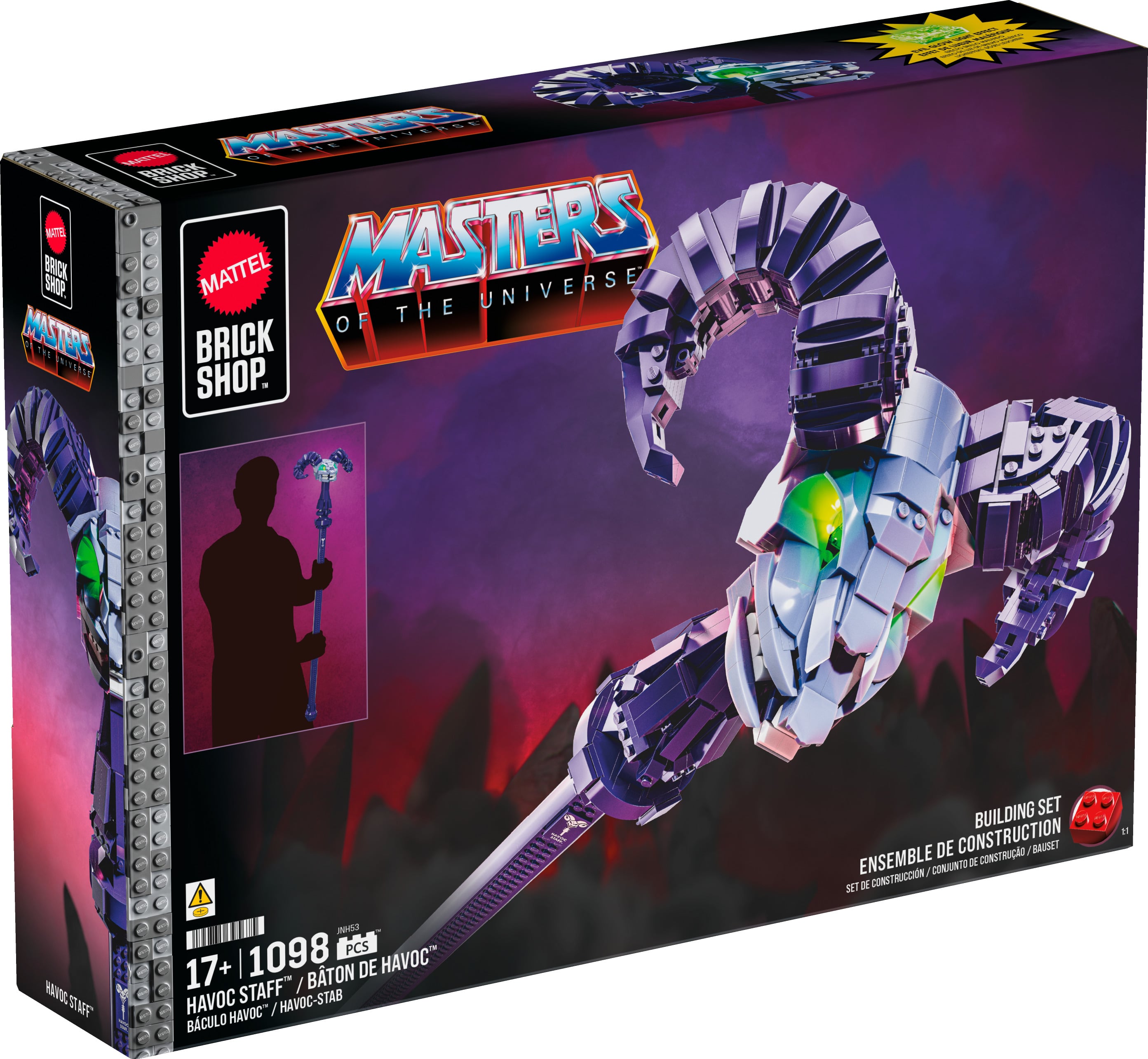 Masters of the Universe Brick Shop Skeletor Havoc Staff 1/2 Scale Replica Building Set Gallery Image 9