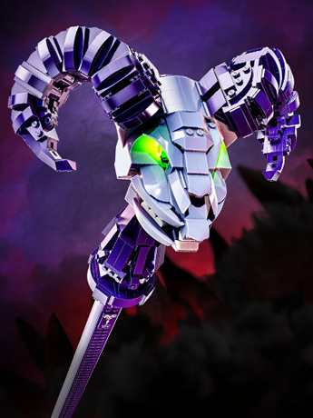 Masters of the Universe Brick Shop Skeletor Havoc Staff 1/2 Scale Replica Building Set Gallery Image 2