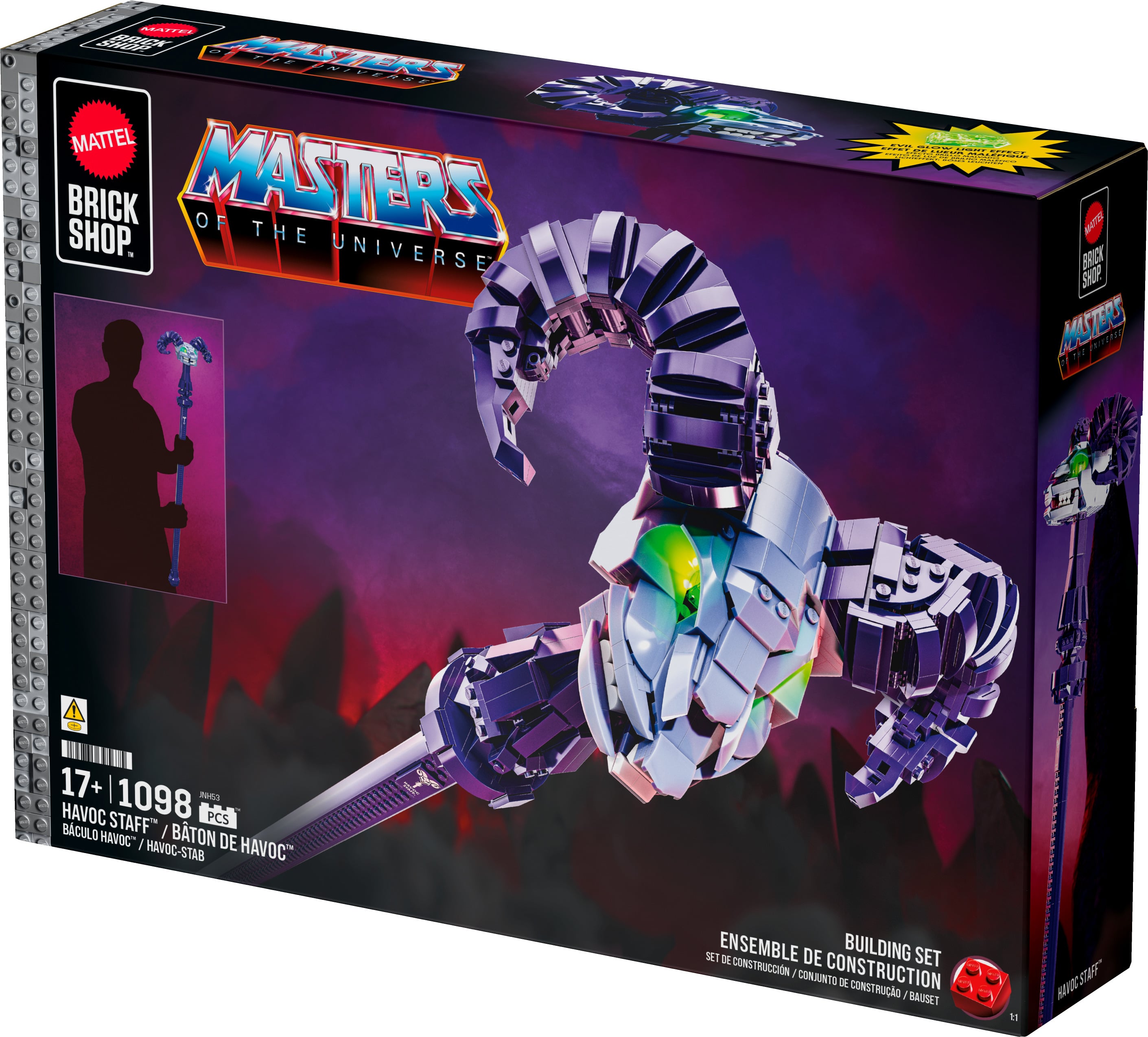 Masters of the Universe Brick Shop Skeletor Havoc Staff 1/2 Scale Replica Building Set Gallery Image 10