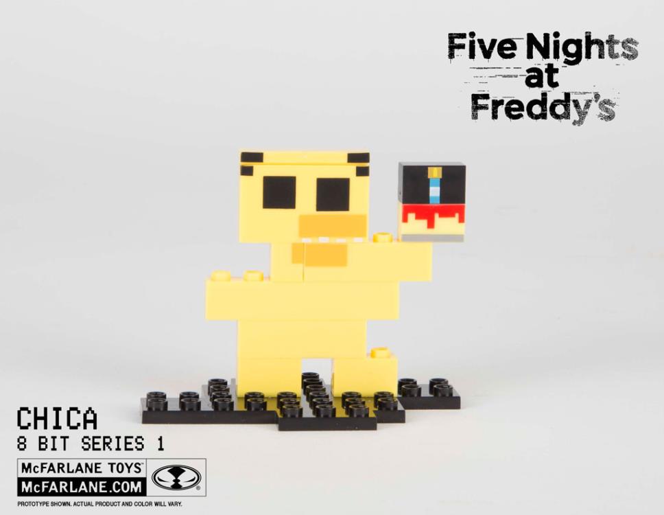 Five Nights At Freddy's 8-Bit Buildable Figure - Chica #12043 Gallery Image 3