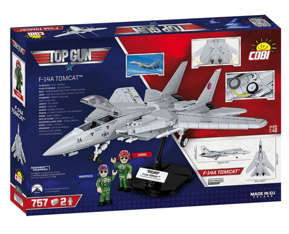 Top Gun F-14A Tomcat 1/48 Scale Building Block Set Gallery Image 11