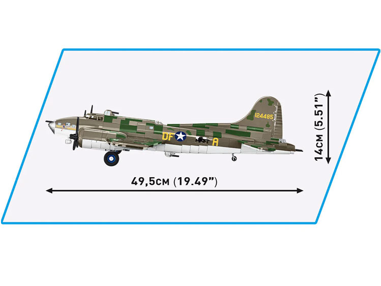 Historical Collection World War II Boeing B-17F Flying Fortress "Memphis Belle" (Executive Edition) 1/48 Scale Building Block Set Gallery Image 8