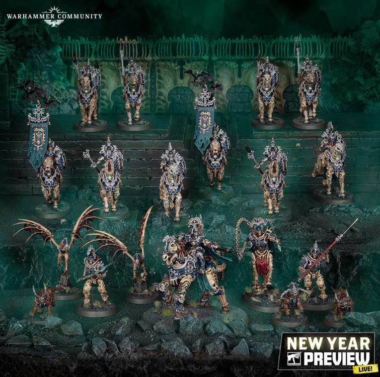 Warhammer Age of Sigmar Spearhead Ossiarch Bonereapers Kavalos