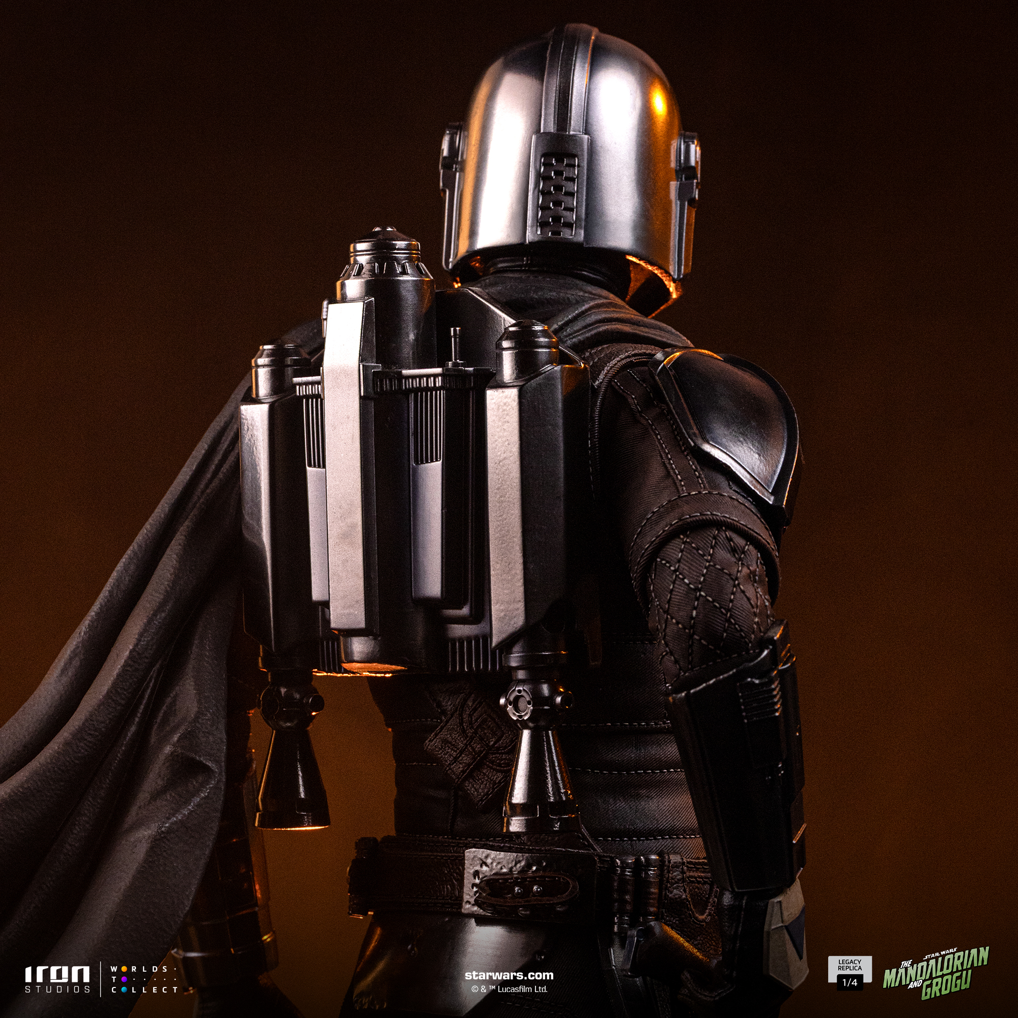 Star Wars: The Mandalorian & Grogu Legacy Replica The Mandalorian and Grogu 1/4 Scale Limited Edition Statue Gallery Image 13