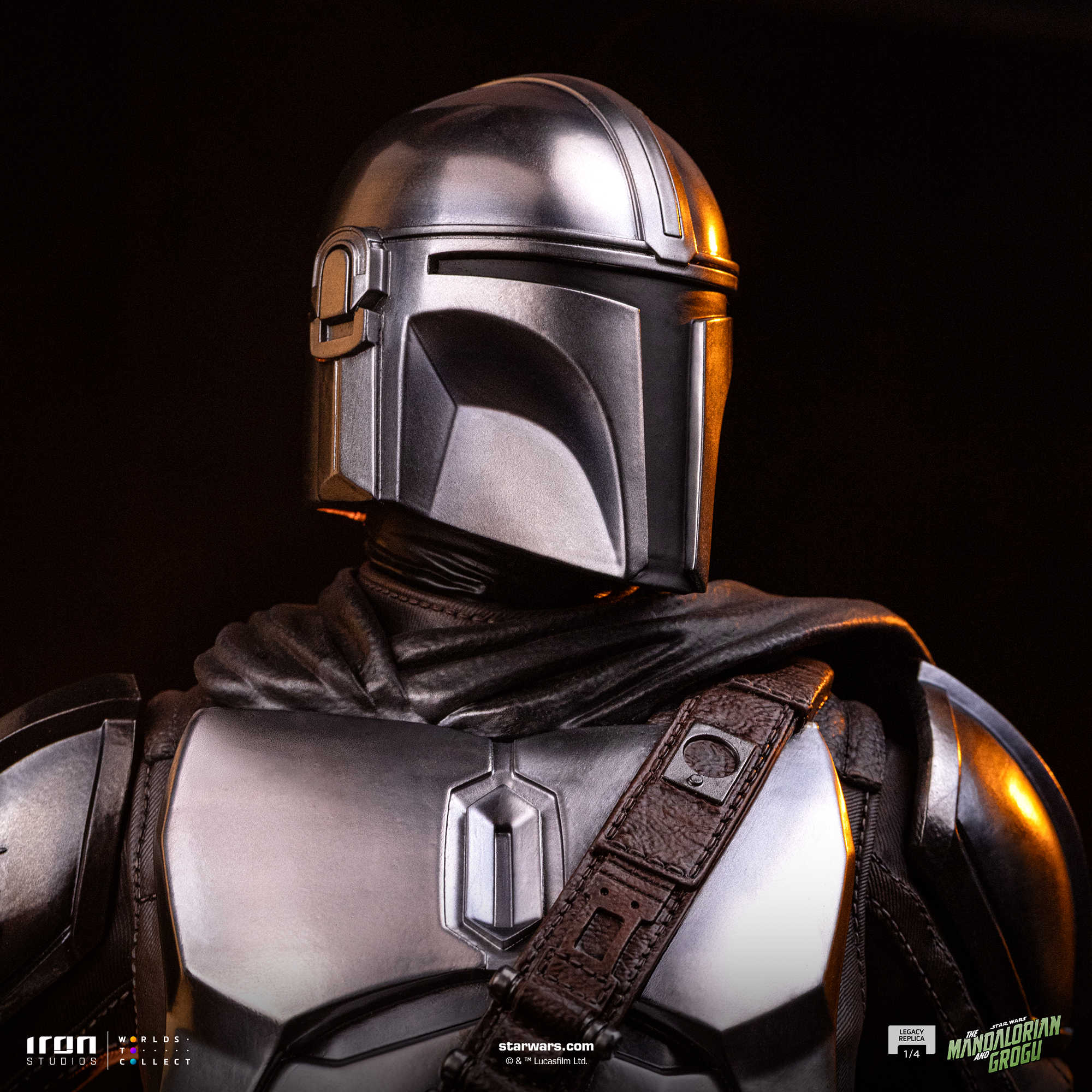 Star Wars: The Mandalorian & Grogu Legacy Replica The Mandalorian and Grogu 1/4 Scale Limited Edition Statue Gallery Image 14