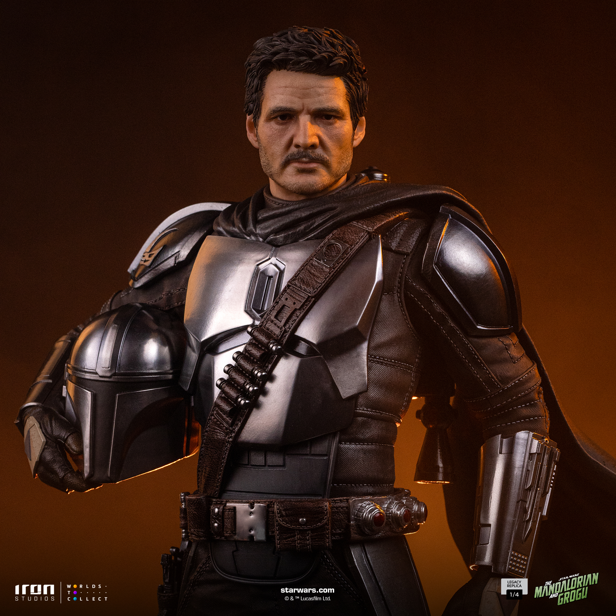 Star Wars: The Mandalorian & Grogu Legacy Replica The Mandalorian and Grogu 1/4 Scale Limited Edition Statue Gallery Image 11