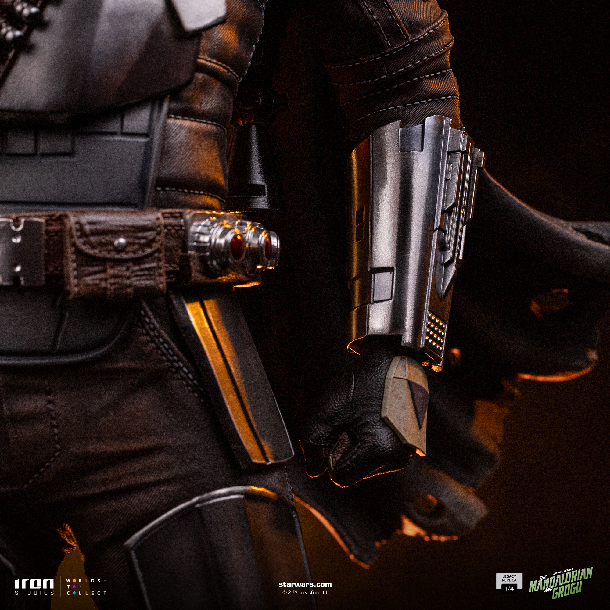 Star Wars: The Mandalorian & Grogu Legacy Replica The Mandalorian and Grogu 1/4 Scale Limited Edition Statue Gallery Image 15