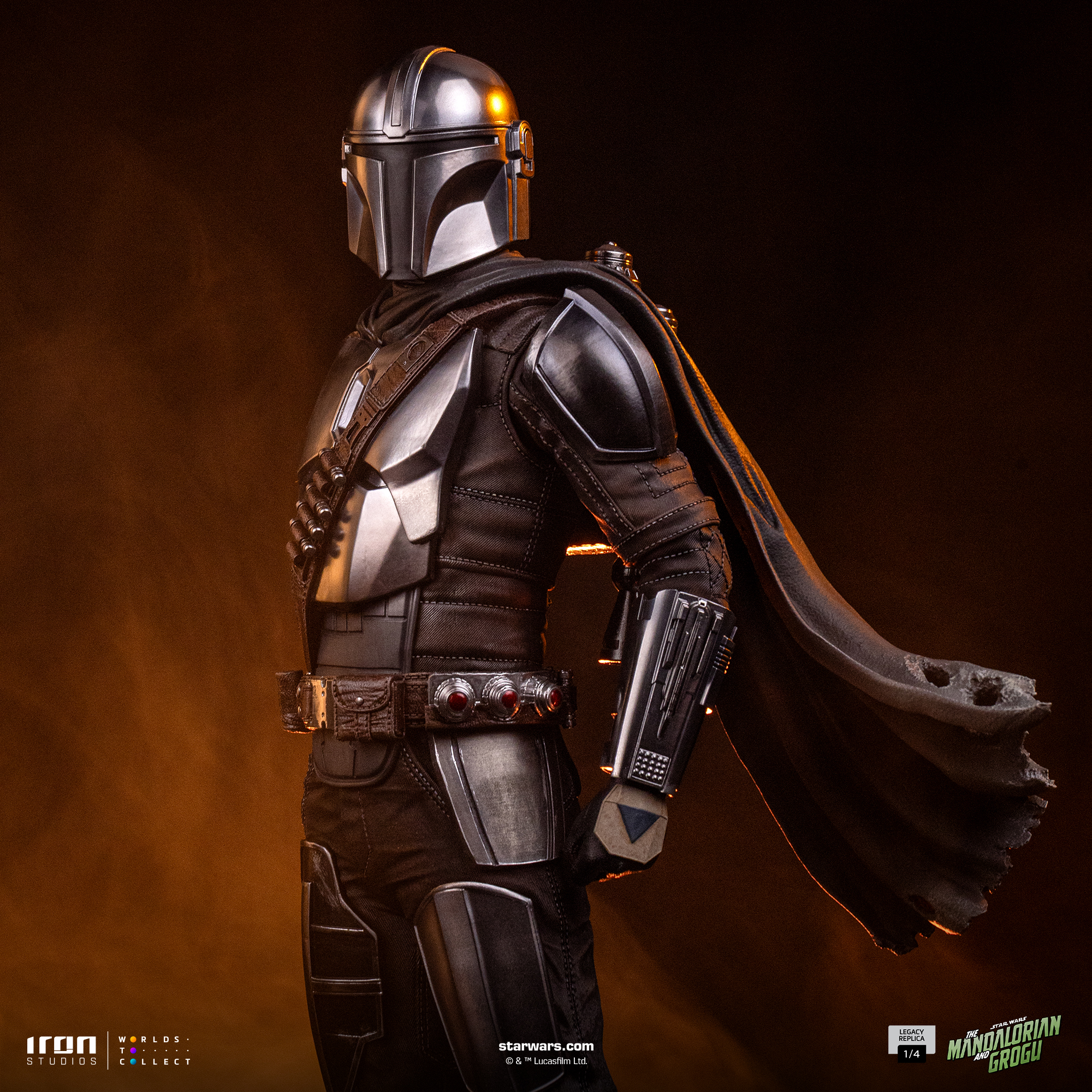 Star Wars: The Mandalorian & Grogu Legacy Replica The Mandalorian and Grogu 1/4 Scale Limited Edition Statue Gallery Image 12