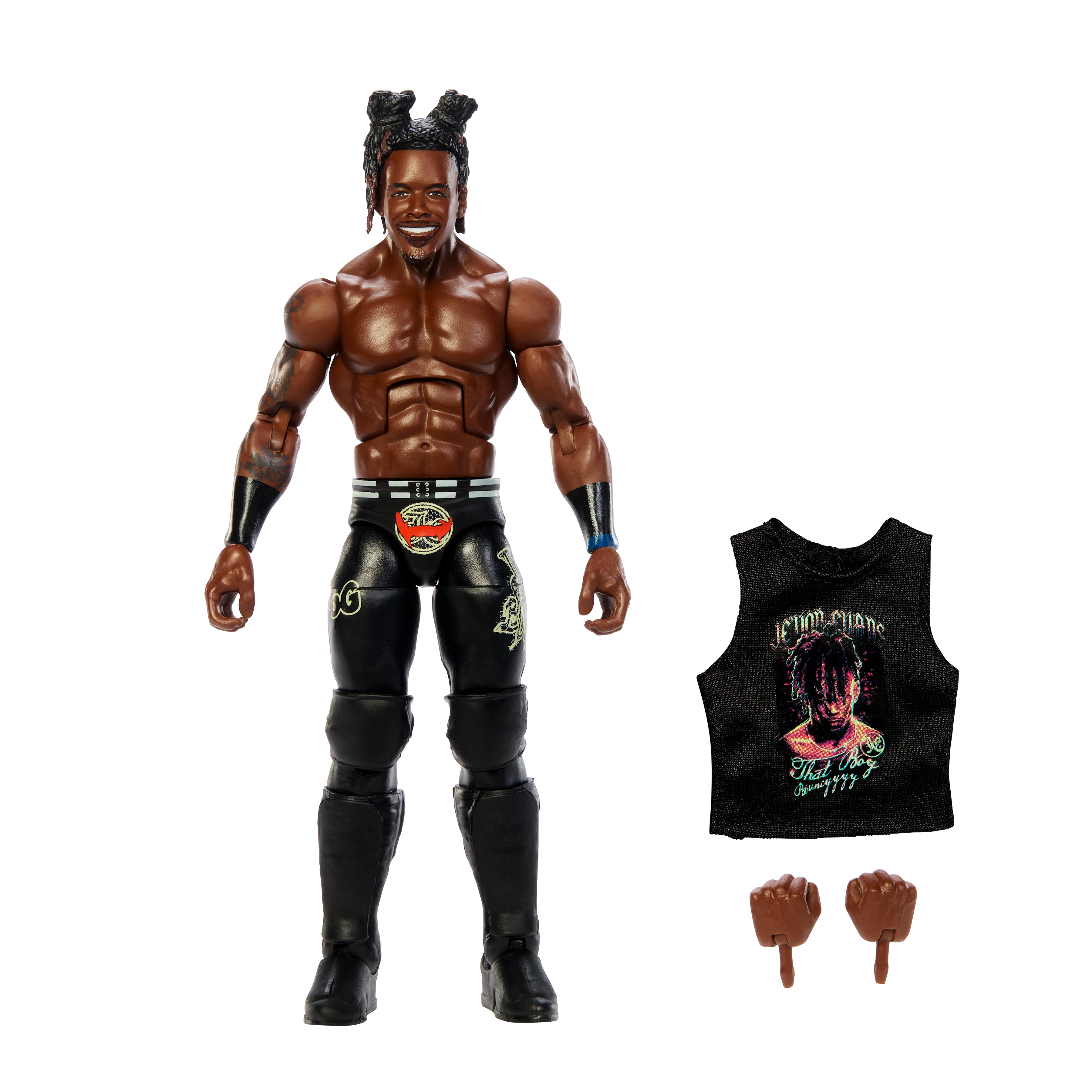 WWE Elite Collection Series 126 Je'Von Evans Action Figure Gallery Image 7