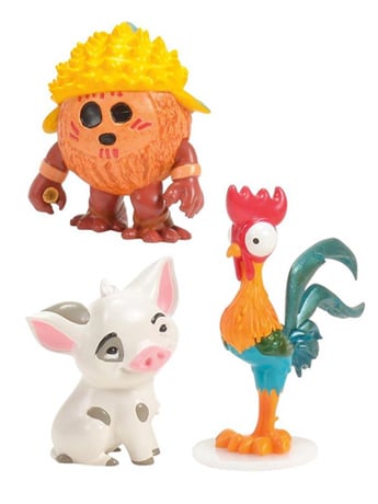 Moana Pua, Hei Hei & Kakamora Mini Figurine Set Gallery Image 2