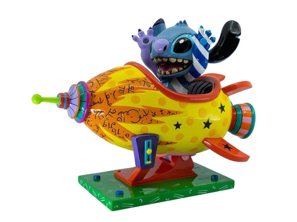 Lilo & Stitch Stich Rocket Ship Figurine (Romero Britto) Gallery Image 1