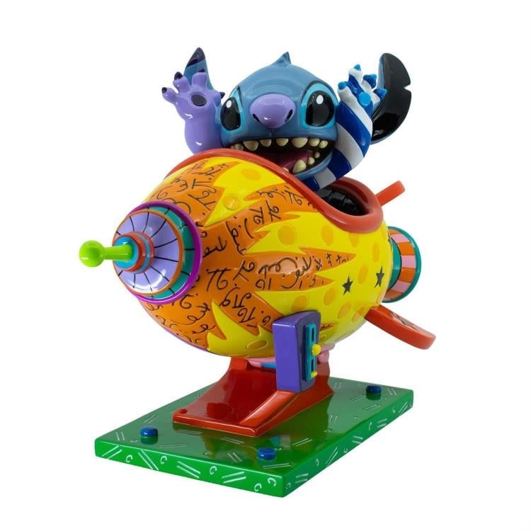 Lilo & Stitch Stich Rocket Ship Figurine (Romero Britto) Gallery Image 4