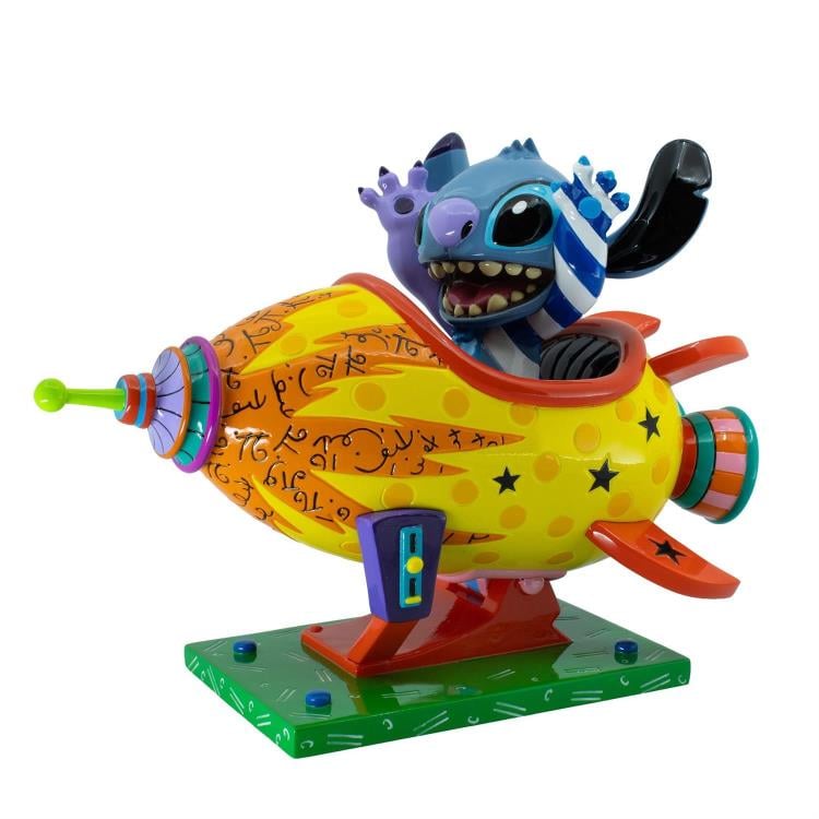 Lilo & Stitch Stich Rocket Ship Figurine (Romero Britto) Gallery Image 3