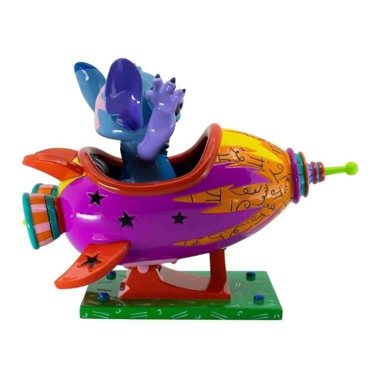 Lilo & Stitch Stich Rocket Ship Figurine (Romero Britto) Gallery Image 7