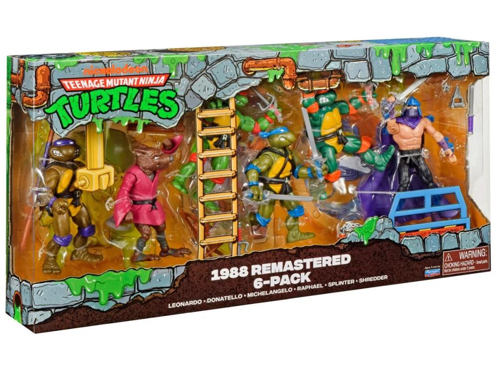 Teenage Mutant Ninja Turtles Remastered Action Figure 6-Pack