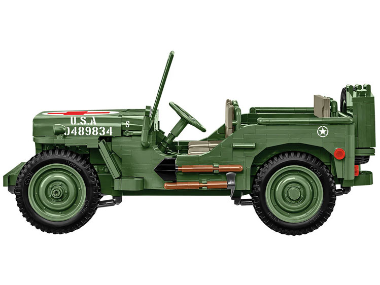 Jeep Historical Collection World War II Willys MB Medical 1/12 Scale Building Block Set Gallery Image 3