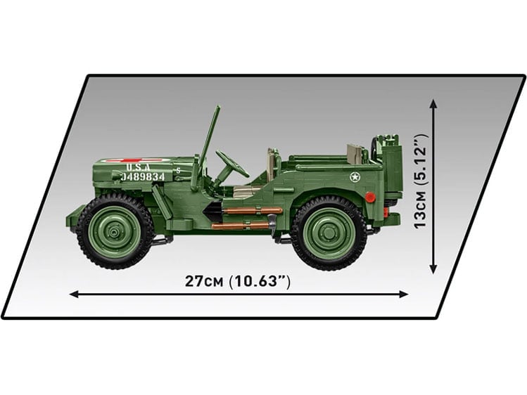 Jeep Historical Collection World War II Willys MB Medical 1/12 Scale Building Block Set Gallery Image 10