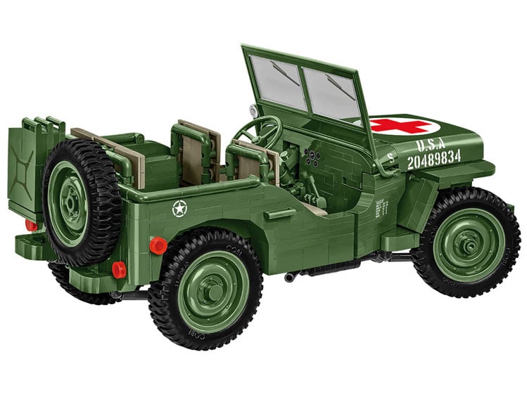 Jeep Historical Collection World War II Willys MB Medical 1/12 Scale Building Block Set Gallery Image 4